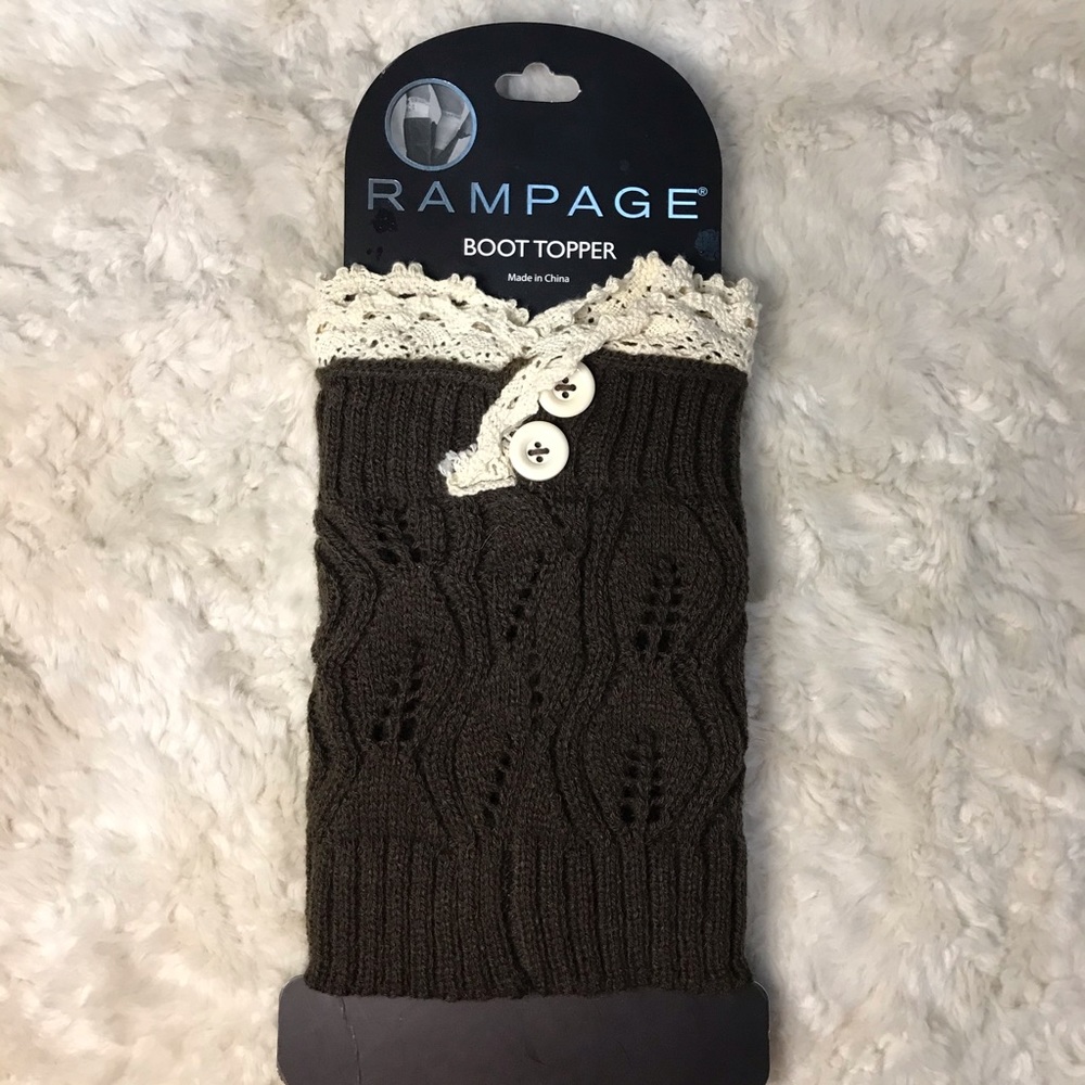 Rampage Brown Knit Boot Topper